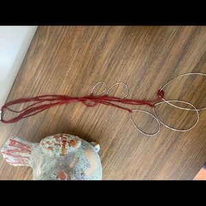 Italian-made necklace with sterling silver charms